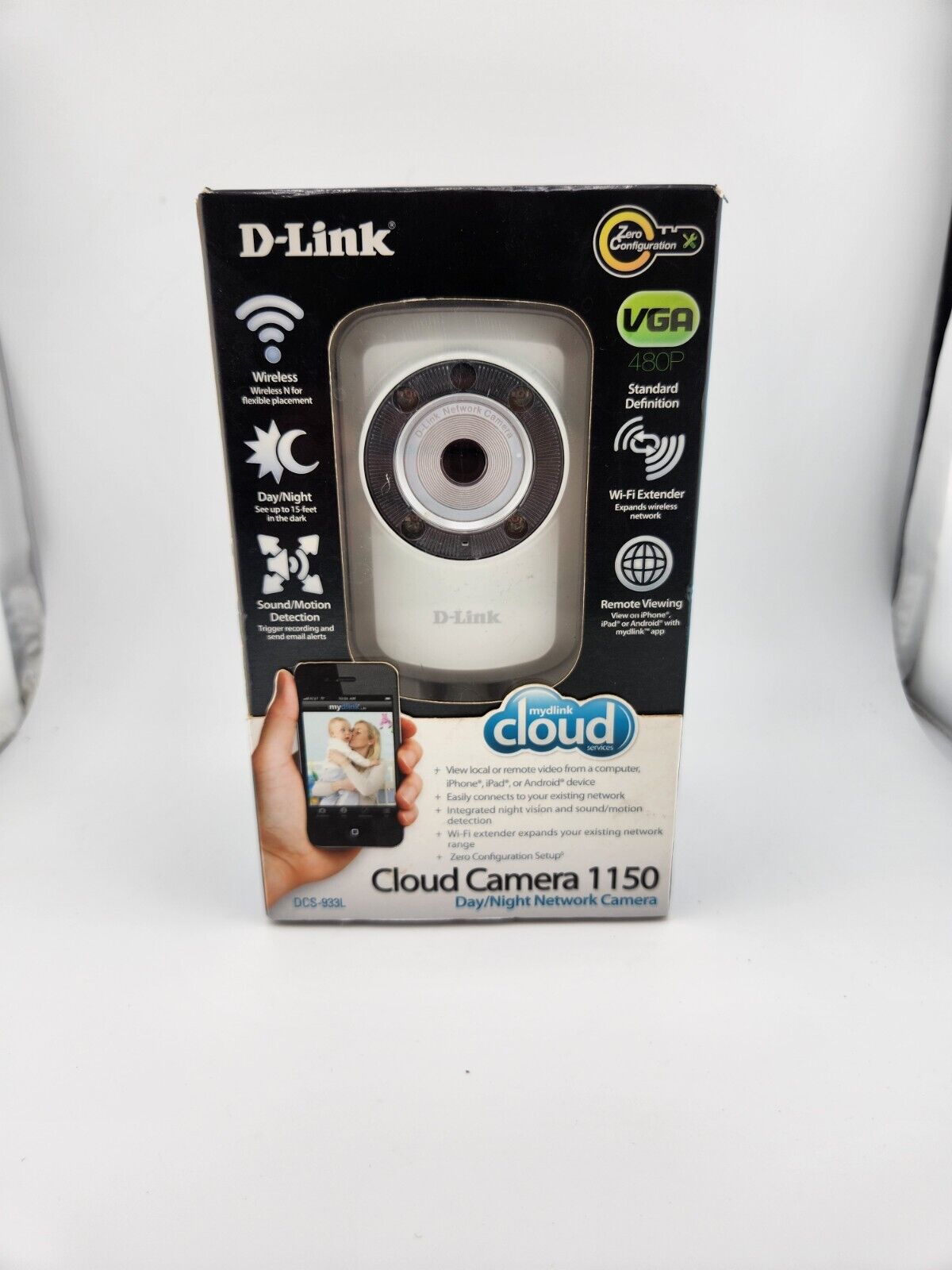 D-Link DCS-932L Web Cam Cloud Camera Day/Night Open Box