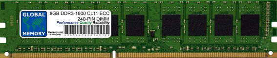 8GB DDR3 1600MHz PC3-12800 240-PIN ECC UDIMM MEMORY RAM FOR SERVERS/WORKSTATIONS
