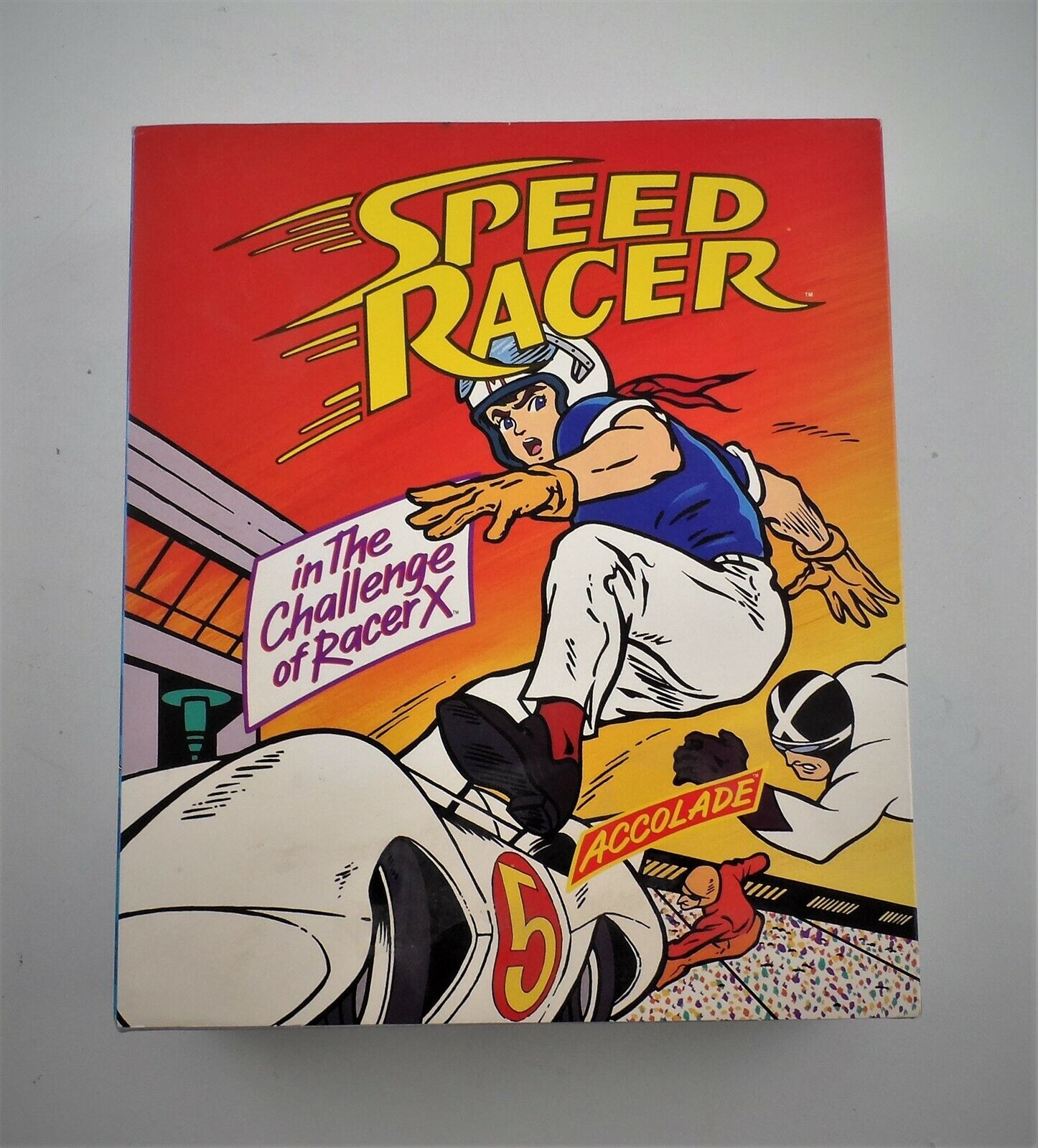 Speed Racer in The Challenge of Racer X Accolade IBM Video Game 1993 - Vintage