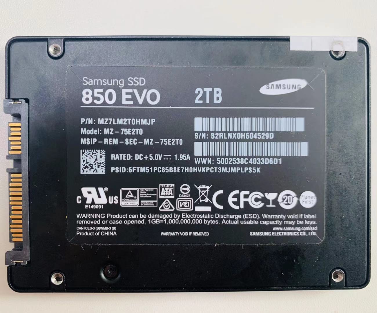2TB SAMSUNG 850 EVO 2 TB SSD 2.5\