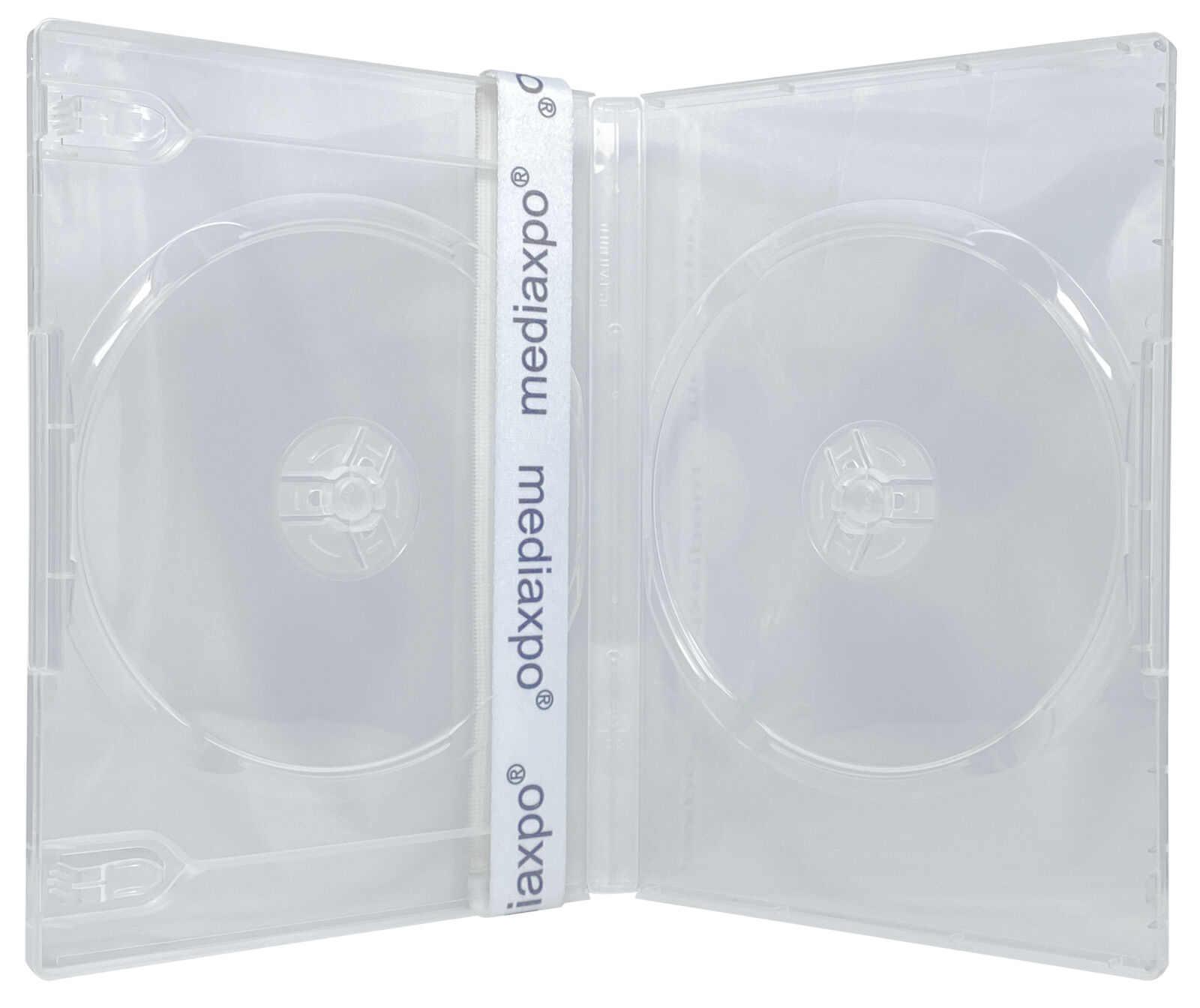 14mm Standard Super Clear Double 2 Discs DVD Case Lot