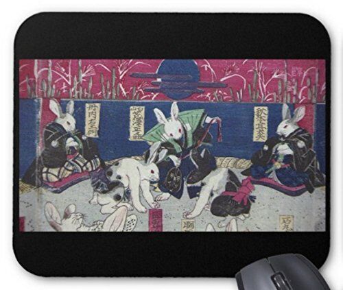 Yoshifuji Utagawa Rabbit Picture Kanjin Grand Sumo Picture Mouse Pad Photo Pad U