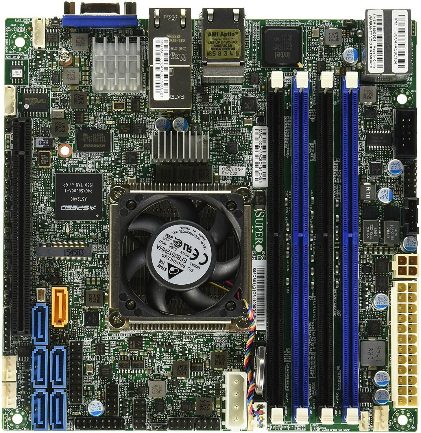 ✅Supermicro X10SDV-TLN4F Mini-ITX Motherboard Intel D-1541 DDR4 FULL WARRANTY
