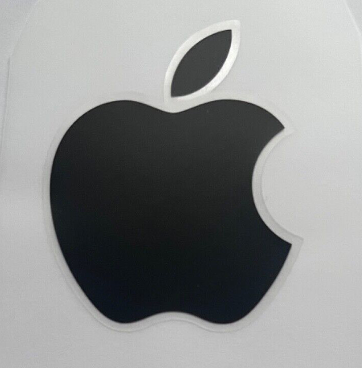 Authentic Apple Sticker Decal Black Logo