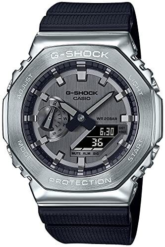 New CASIO G-SHOCK Quartz GM-2100-1AJF Men's Watch Metal Covered LED Light Black