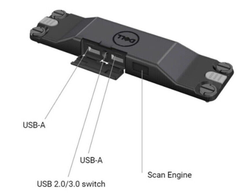 NEW GENUINE Dell Scanner Module with USB for Latitude Rugged 7220 
