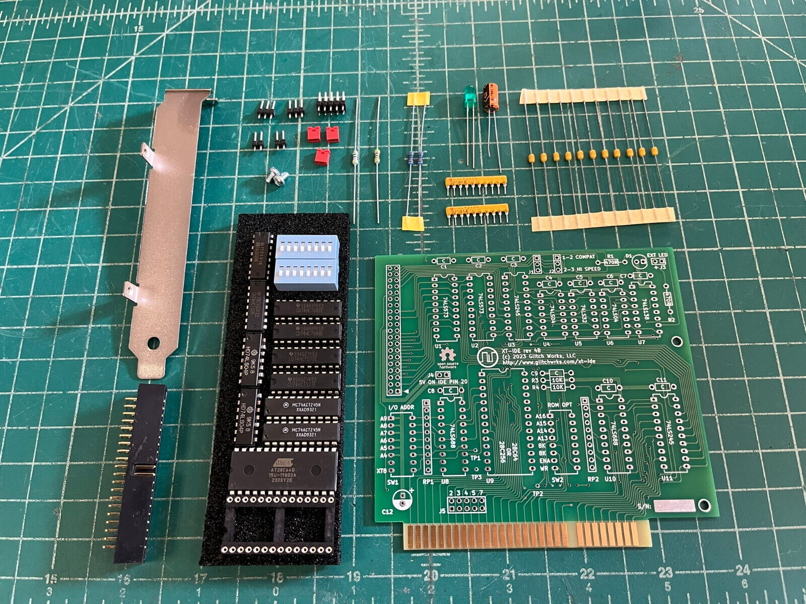 Glitch Works XT-IDE rev 4B Full Parts Kit IBM PC 5150 5160
