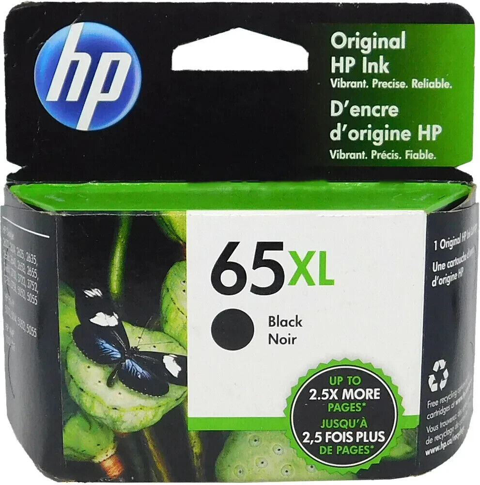HP 65XL Black Genuine Ink Cartridge HP 65 XL Brand New