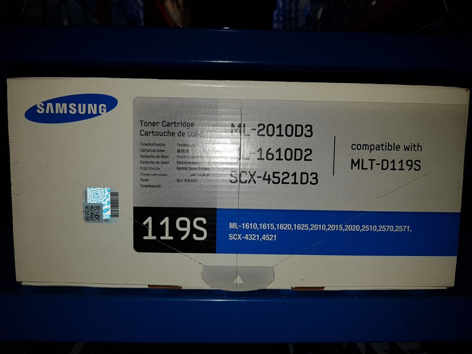 Genuine Samsung MLTD119S Black Toner Cartridge ML-1610 1615 1620 1625 2010 BNIB