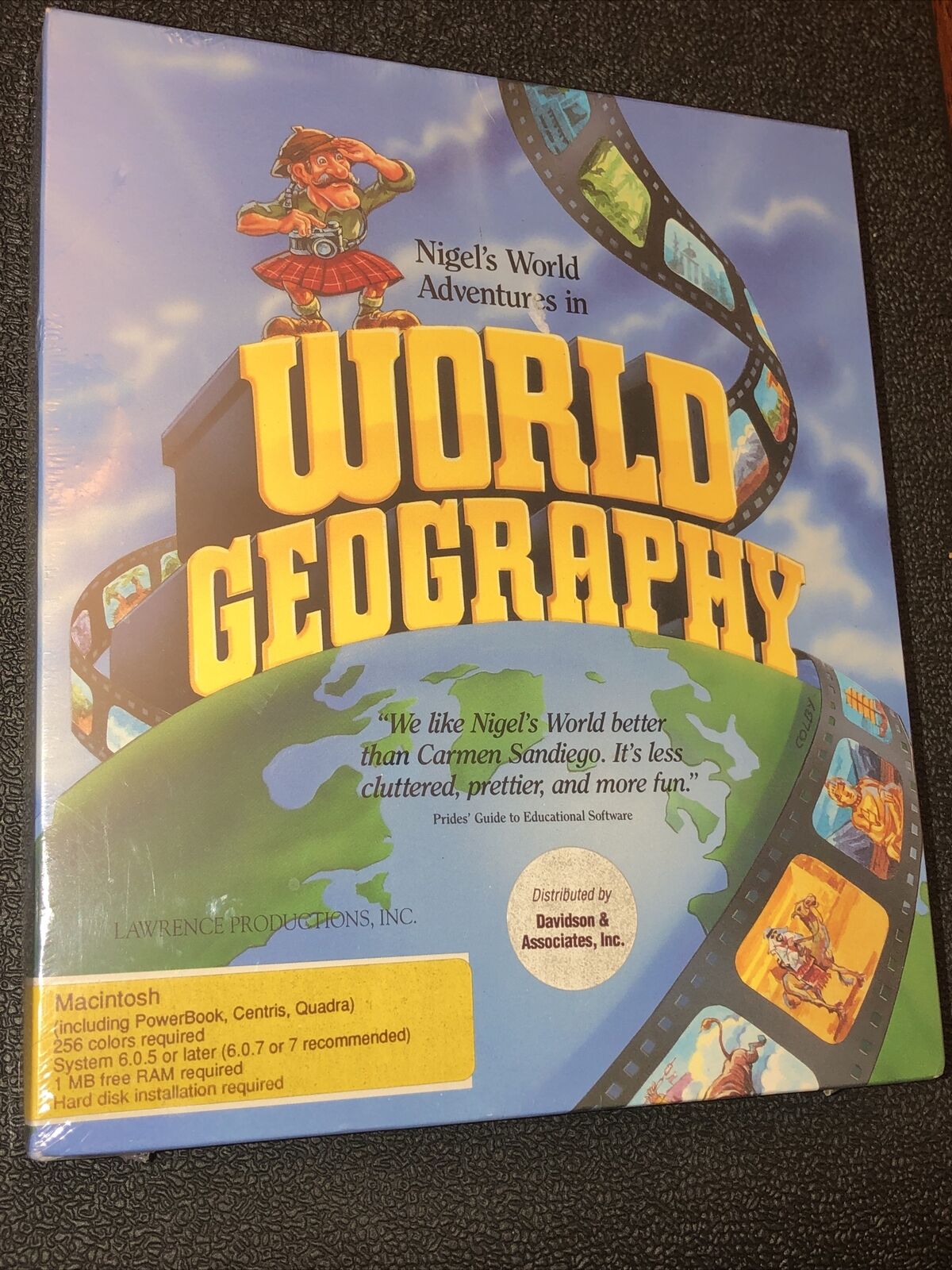 New Sealed Apple Macintosh software 1992 Nigel’s Adventures in World Geography