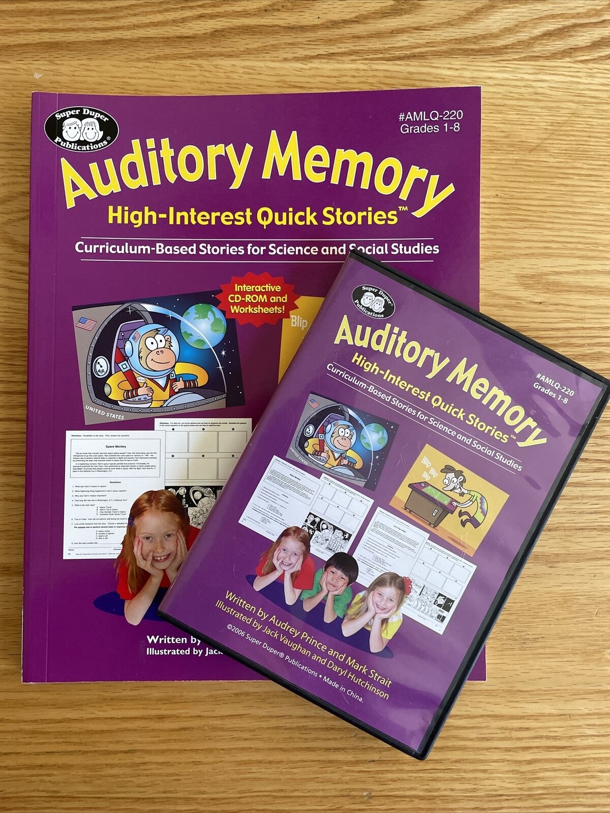Auditory Memory High-Interest Quick Stories Workbook with Interactive CD-ROM