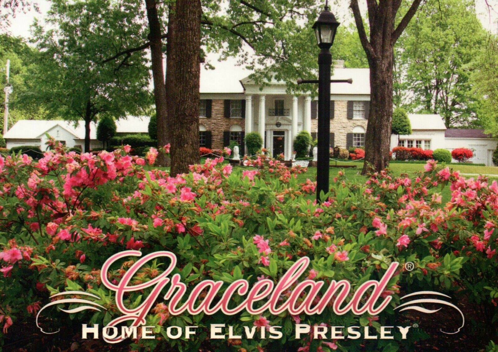 Graceland, Home of Elvis Presley, Memphis, Tennessee, Garden & Trees - Postcard 