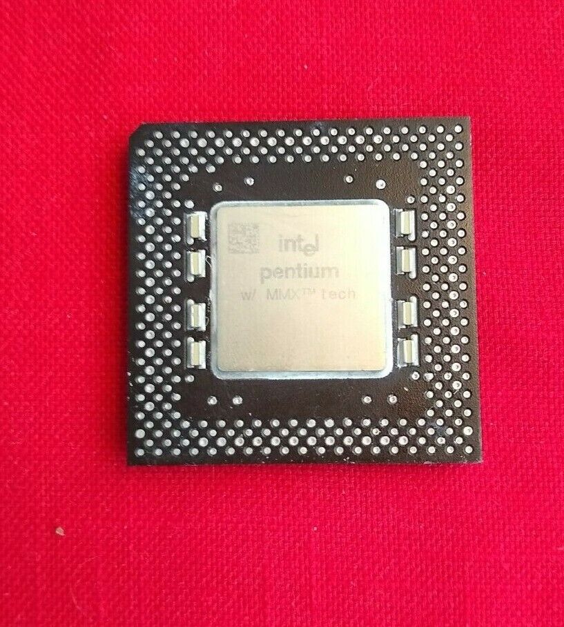 Intel Pentium MMX 200 MHz SJ27J 200MHz 66M Socket 7 CPU Processor ✅ Rare Vintage