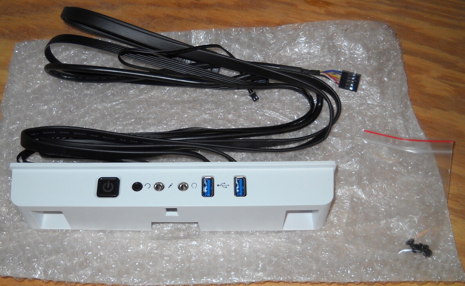New White Front I/O IO Panel USB Audio Power Reset Switch 4 Corsair Carbide 275R