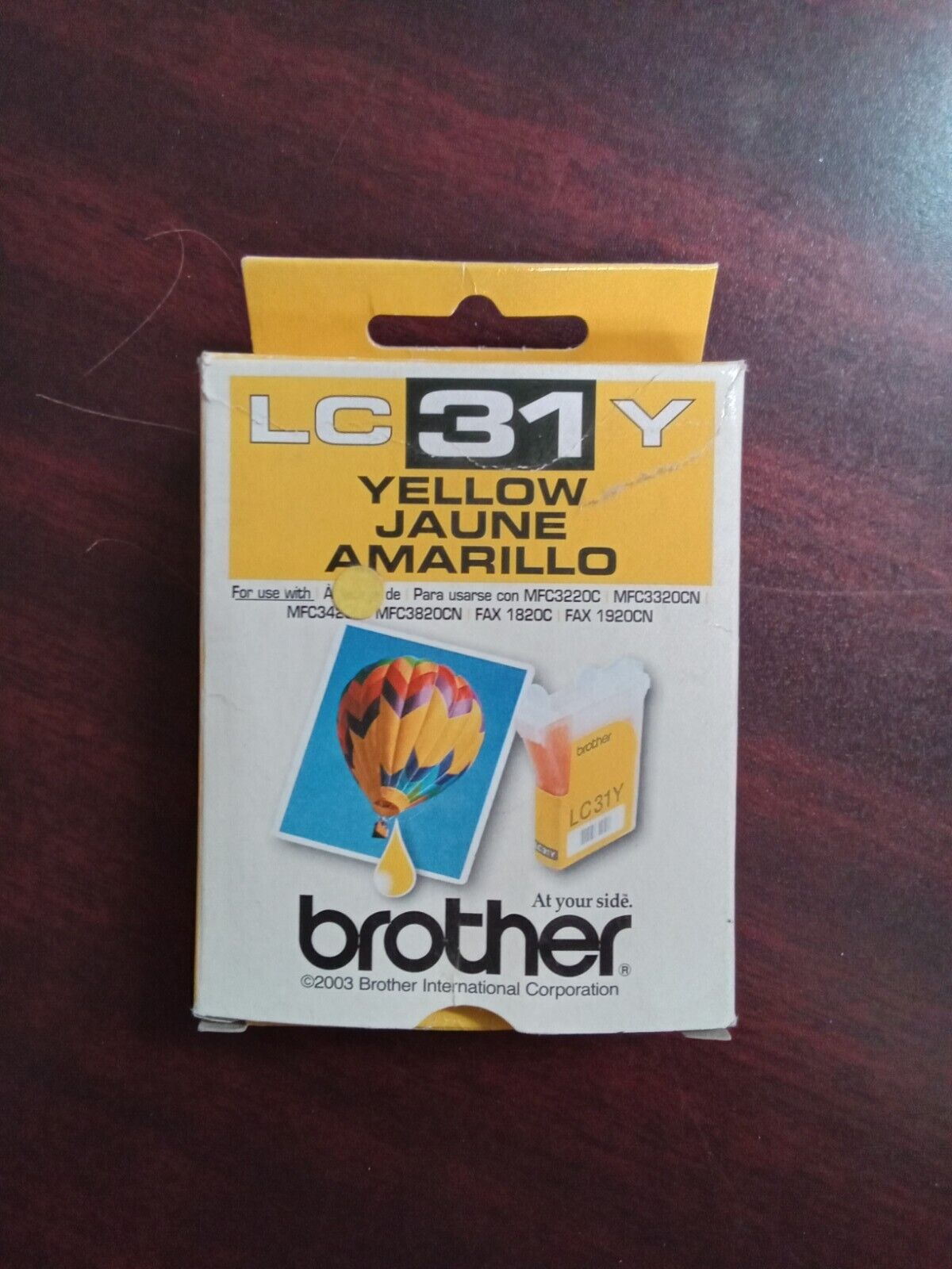 Genuine Brother LC31Y Yellow Ink Cartridge  -Sealed New Old Stock- Exp