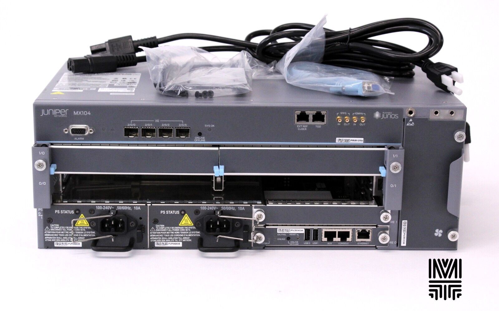 Juniper MX104-AC 4 MIC Slot Chassis with RE-MX-104 and 2x PWR-MX104-AC