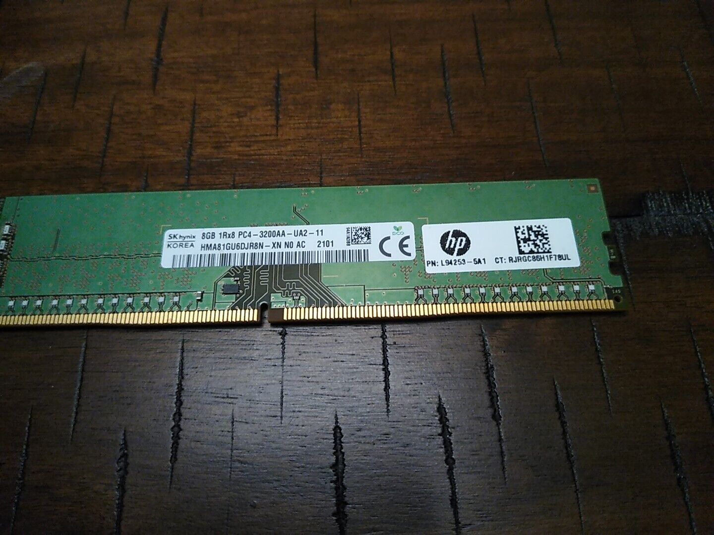 SK HYNIX 8GB DDR4-3200MHz PC4-3200AA-UA2-11 HMA81GU6DJR8N-XN Desktop Memory RAM