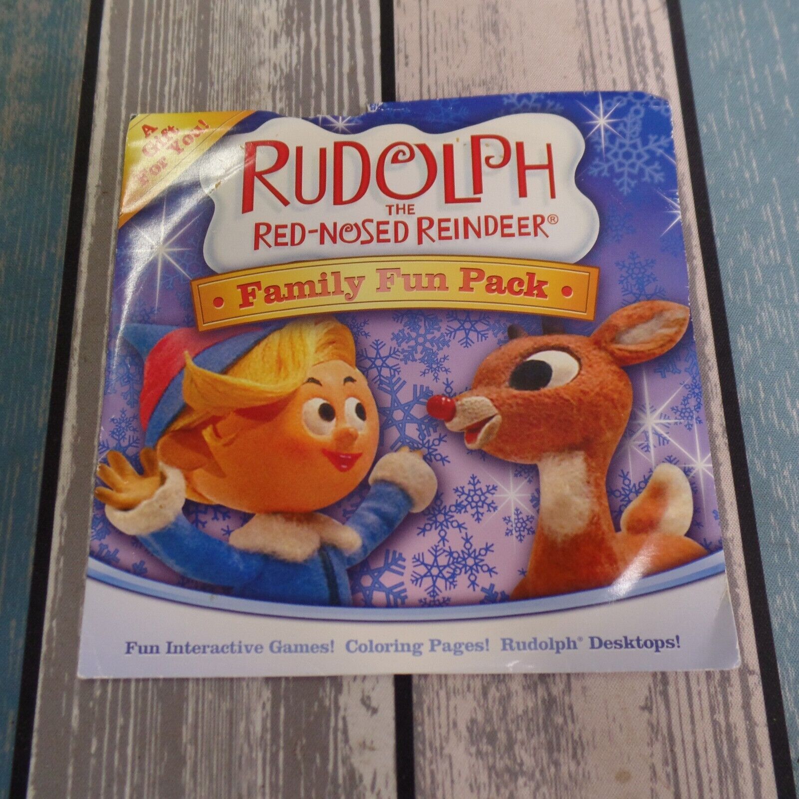 Rudolph The Red-Nosed Reindeer Family Fun Pack PC CD coloring page desktop games