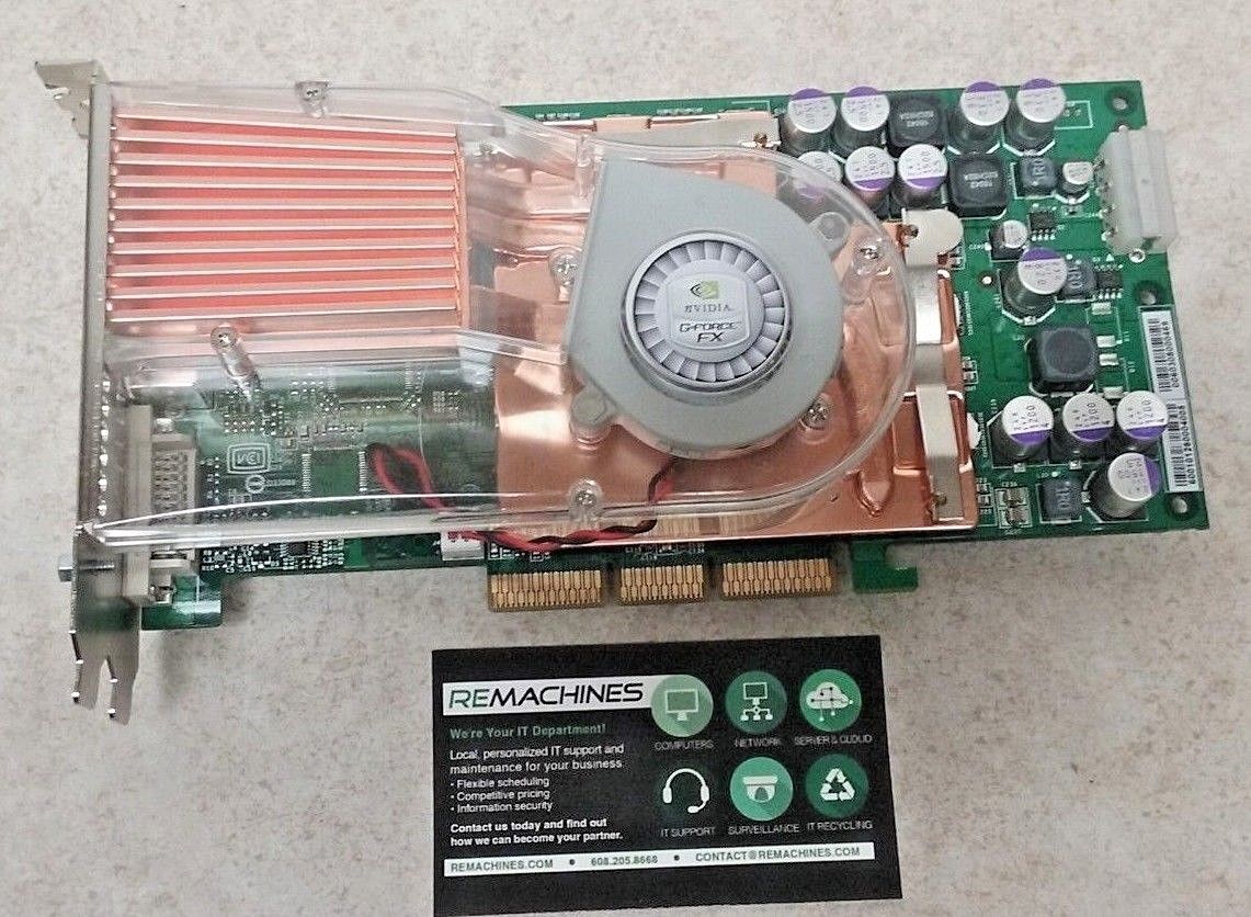 VINTAGE RARE Geforce Fx 5800 Ultra AGP GPU Video Card Great Condition TESTED