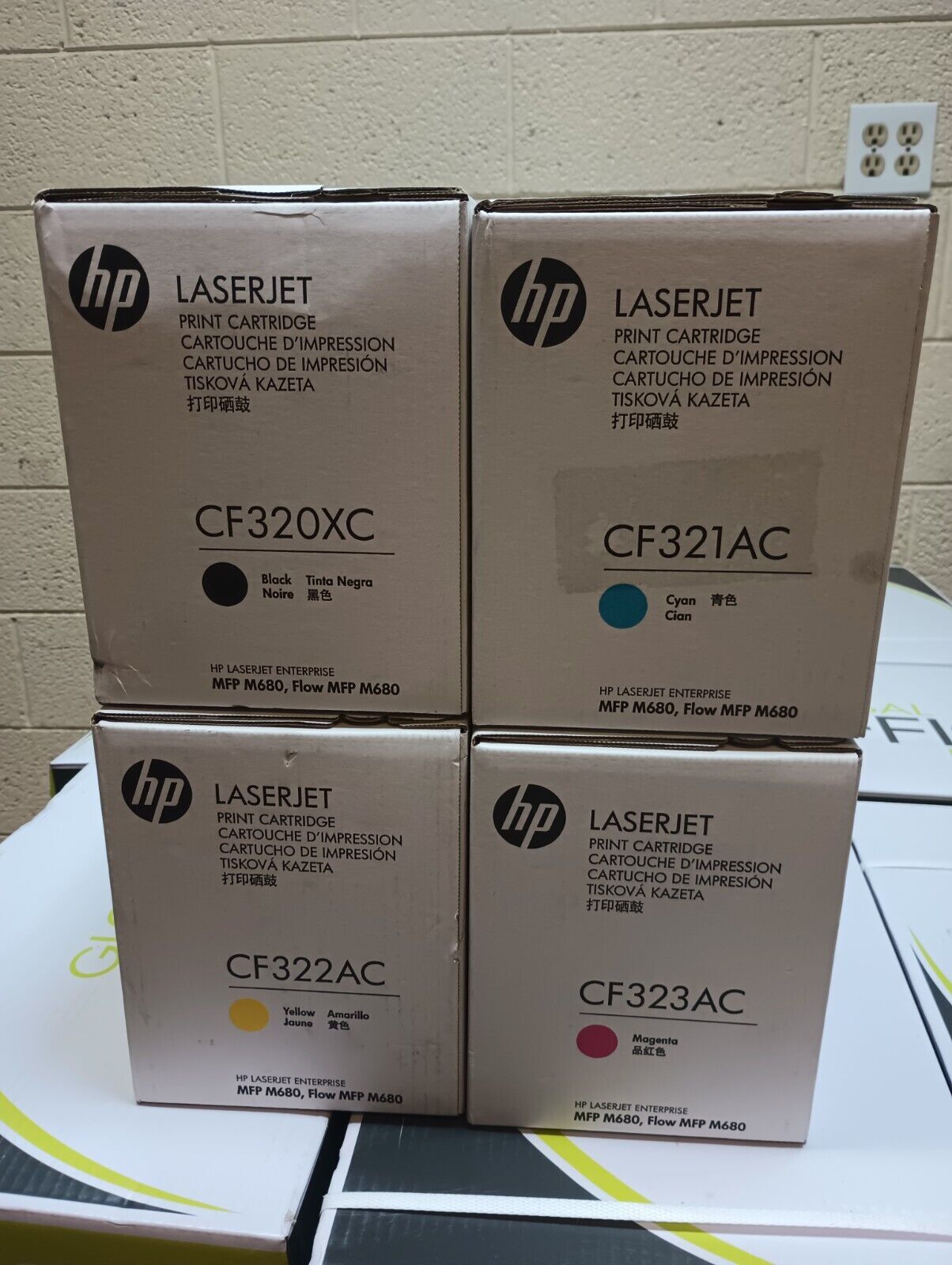 HP 653A CF320X CF321A CF322A CF323A  set of 4 colors  SEALED