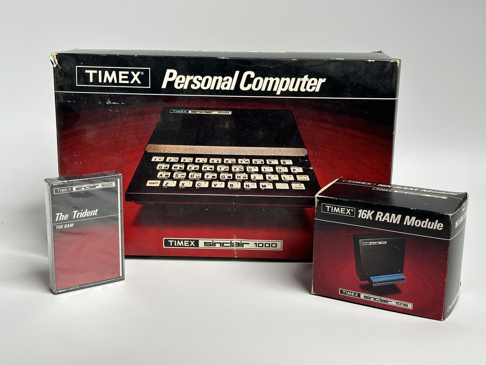Vintage TIMEX SINCLAIR 1000 PERSONAL COMPUTER Untested Original Box W/ 1016 RAM