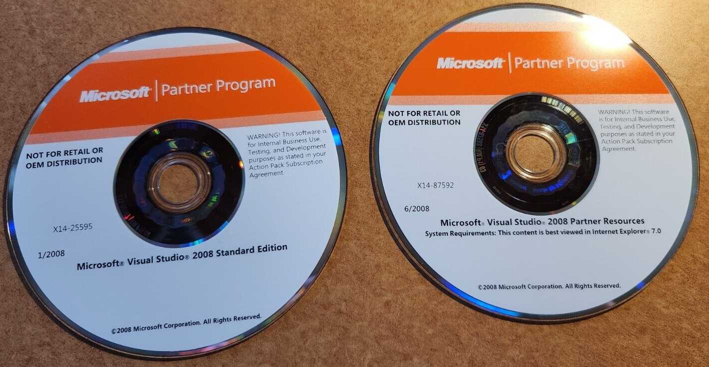 Microsoft Visual Studio 2008 Standard Edition + Partner Resources + Product Key