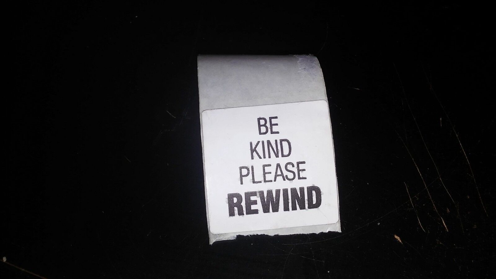 Vintage Retro Be Kind Please Rewind 8.2 Mhz Security Sticker Sensor Label 80s
