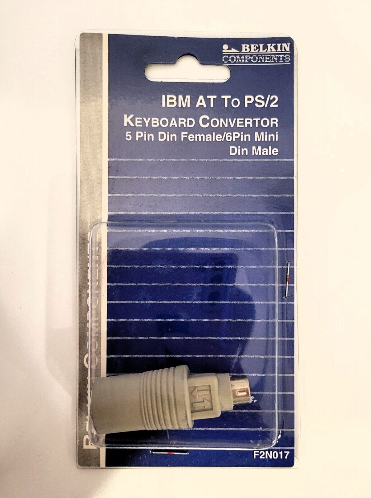 Belkin PS/2 To AT Adapter for PS2 Keyboards to use on IBM PC AT Computers NOS