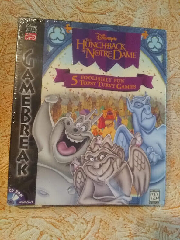 Disney\'s Hunchback Of Notre Dame 5 PC CD Rom Games Sealed  