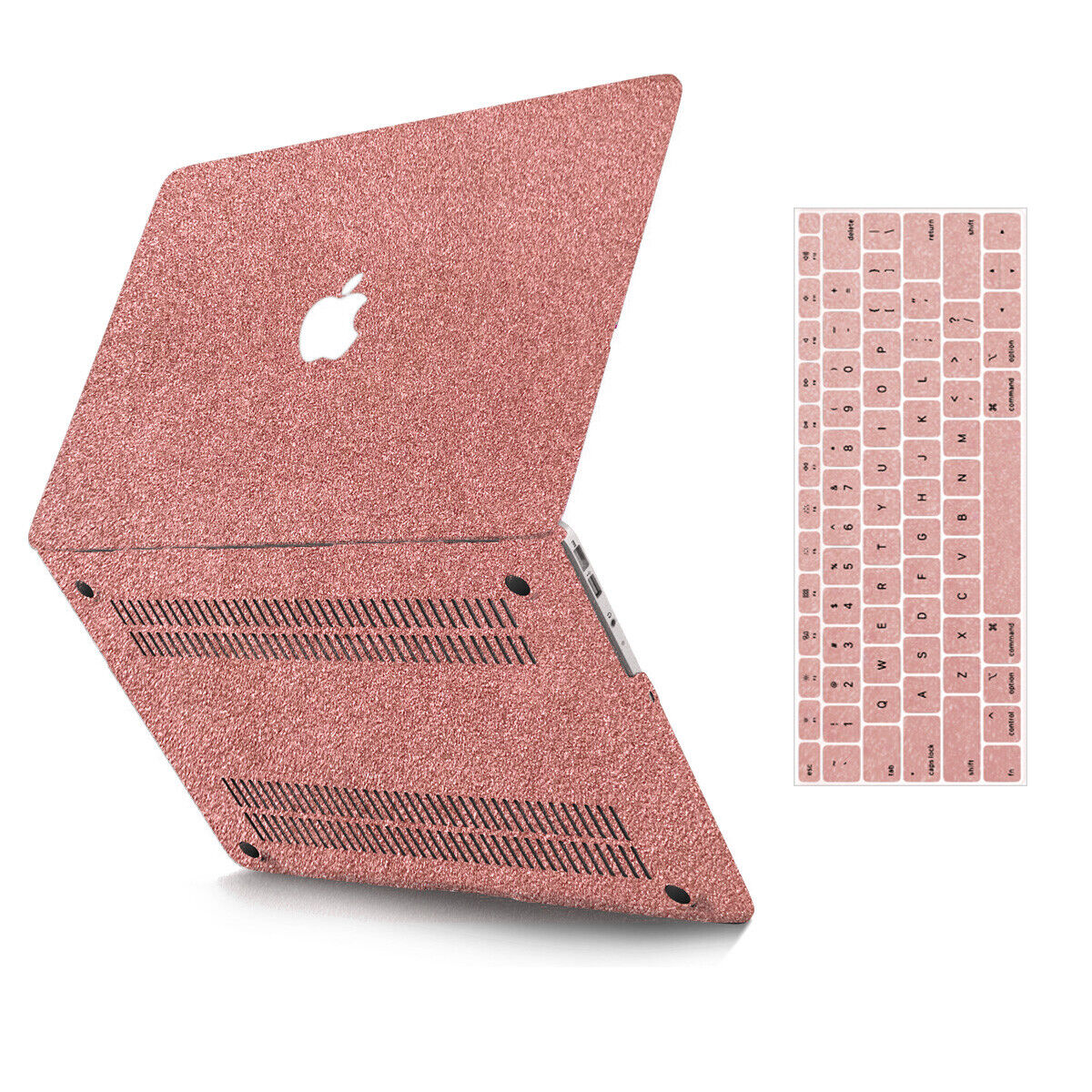 Shinny Glitter Powder Coated Laptop Hard Case KB Cover For Macbook Pro Air M1 M2