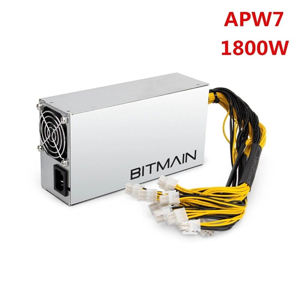 Bitmain APW7 1800W Power Supply PSU for Antminer L3 L3+ S7 S9 Mining 100-264V 