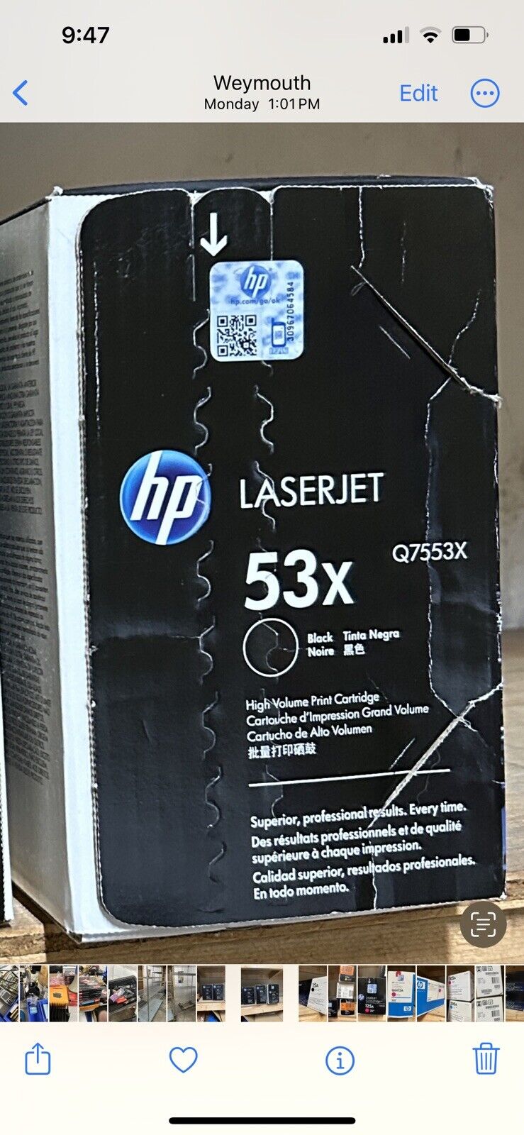 New Genuine Sealed HP LaserJet 53x Dual Pack Q755X  (2pack) Brand New