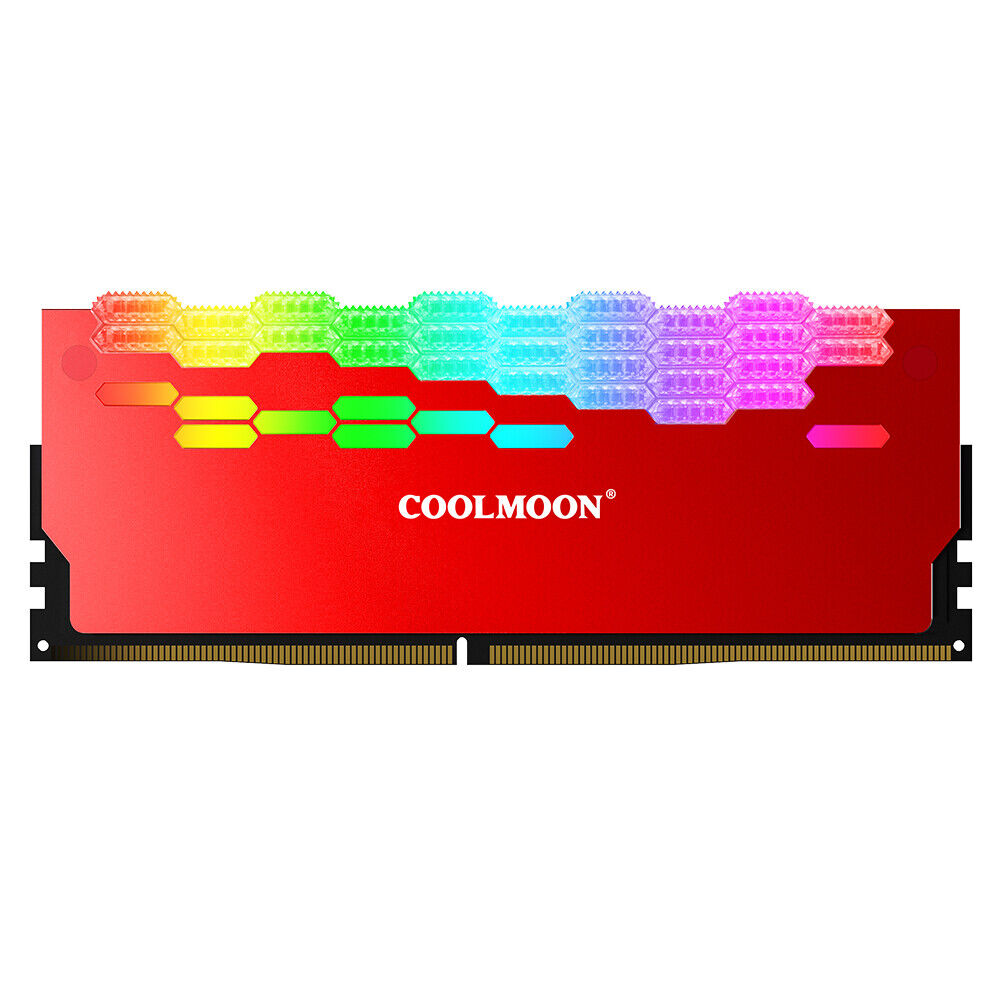 COOLMOON RA-2 RAM Memory Bank Heat Sink ARGB Colorful Flashing Heat Spreader