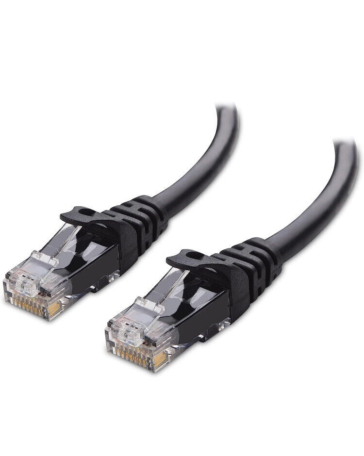 100 Pack Lot - 1ft CAT6 Ethernet Network LAN Router Patch Cable Cord Wire Black
