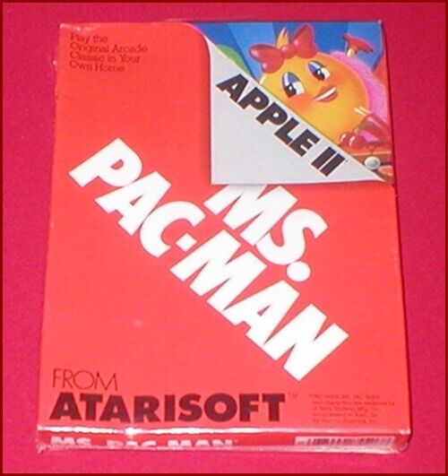 Ms. Pac-Man for the Apple II IIe IIc IIgs Computer NEW SEALED