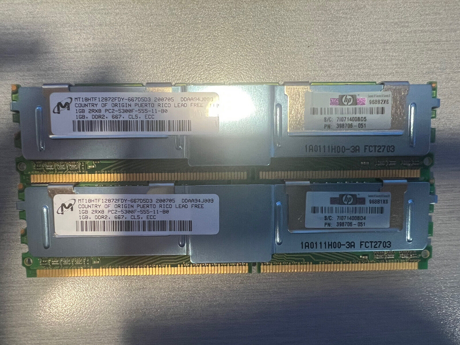 2-Netlist DDR2 1GB 2RX8 PC2-5300F-555-11-B0