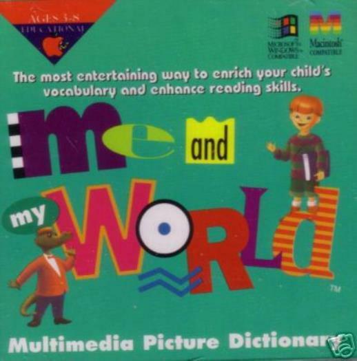 Me And My World PC MAC CD multimedia vocabulary define words picture dictionary