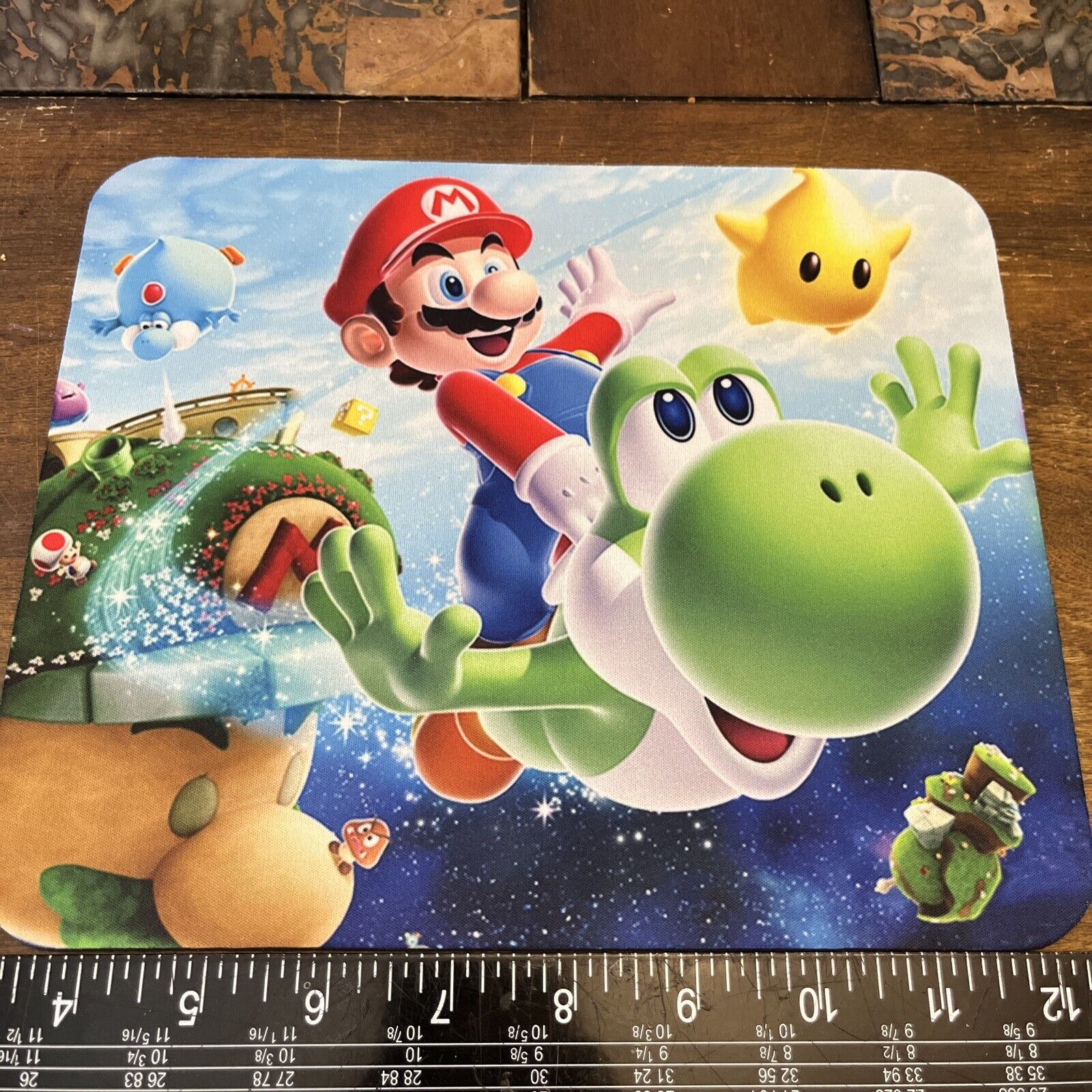 Mario Brothers and Gang mousepad 8x10 inches Super Mario Bros