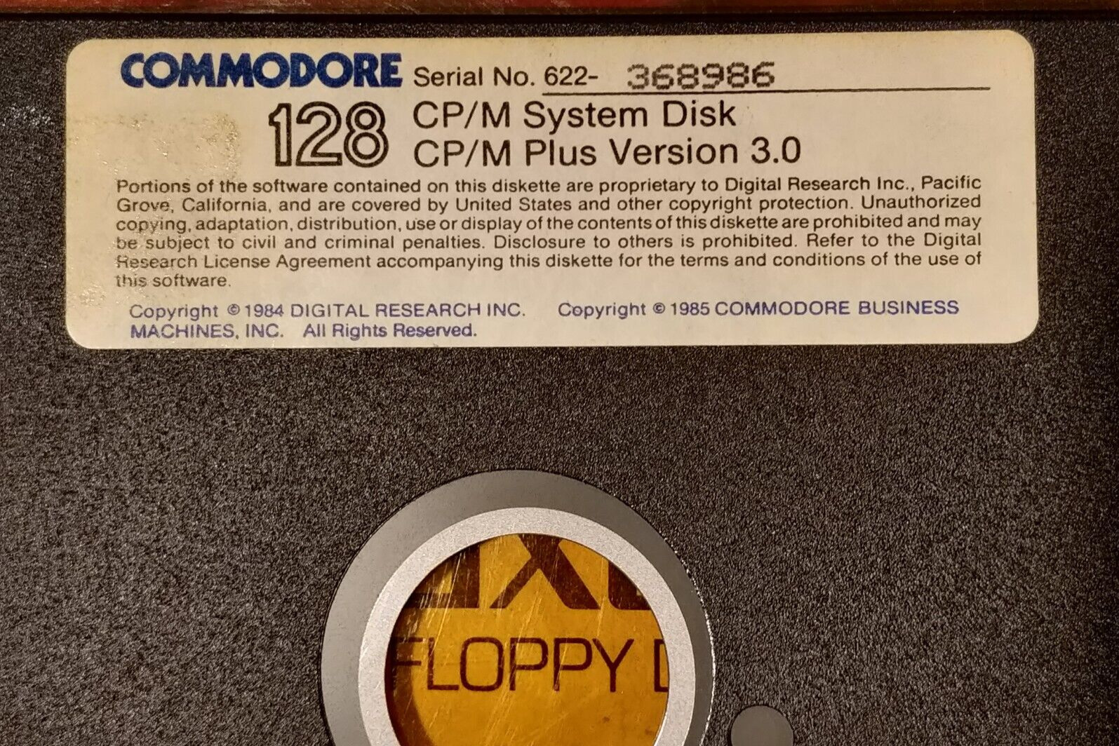 Commodore 128 CP/M System Disk Plus Version 3.0
