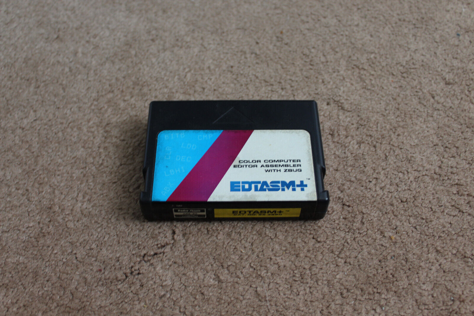 EDTASM+ Cartridge Editor Assembler w/Zbug Radio Shack TRS-80 UNTESTED