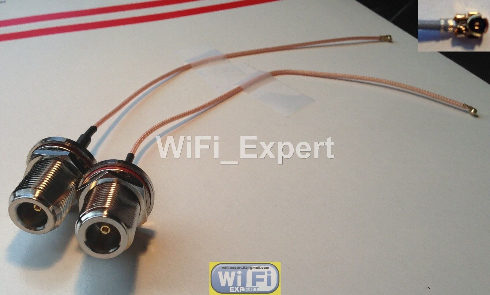 2 x RG178 U.fl IPX to N Bulkhead Female Pigtail Cable WIFI Wireless LOW LOSS USA