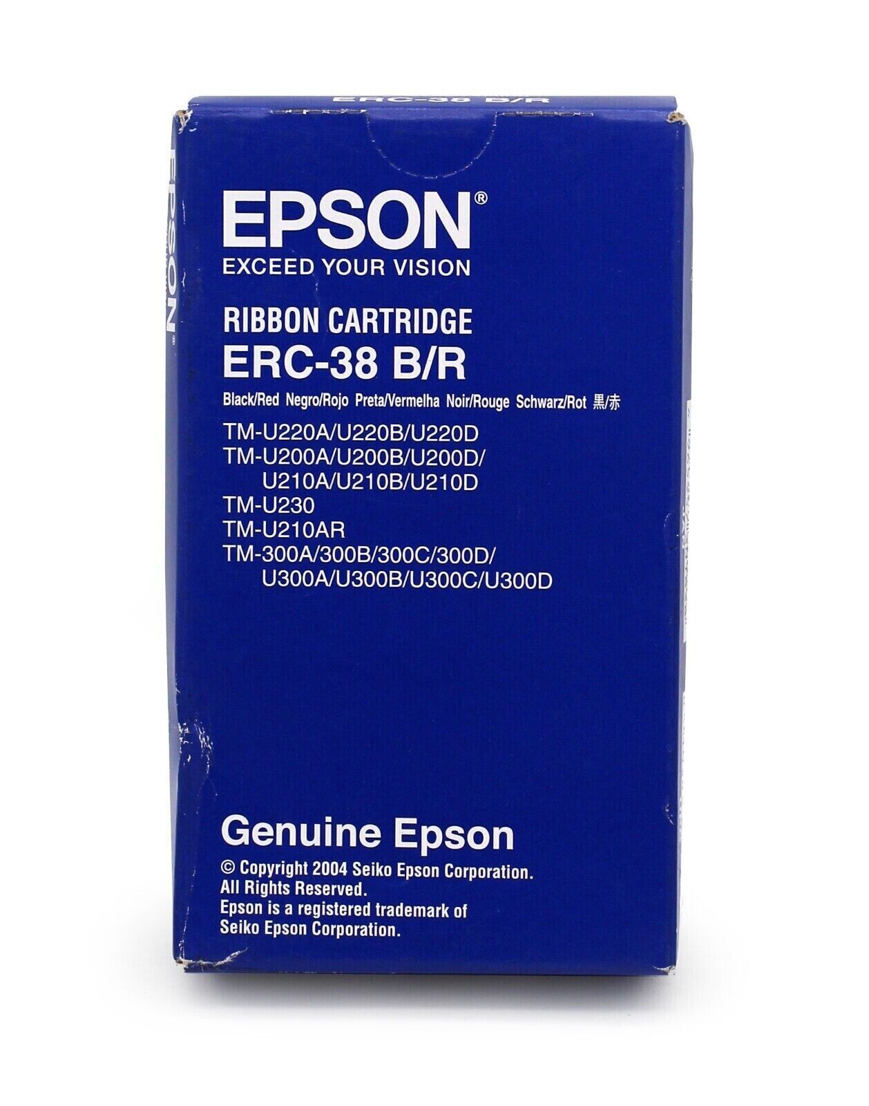 Genuine Epson ERC-38 B/R Black/Red Print Ribbon for Epson TM-U230/TM-U220 Series