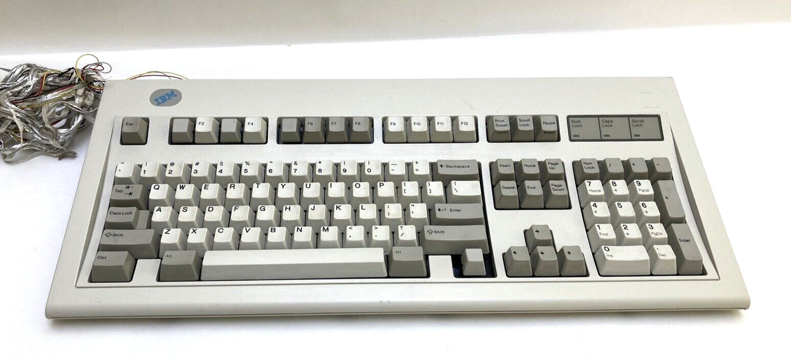 Rare VTG 1995 IBM Clicky Buckling Spring F2 Model M Keyboard 60G357 *Untested*