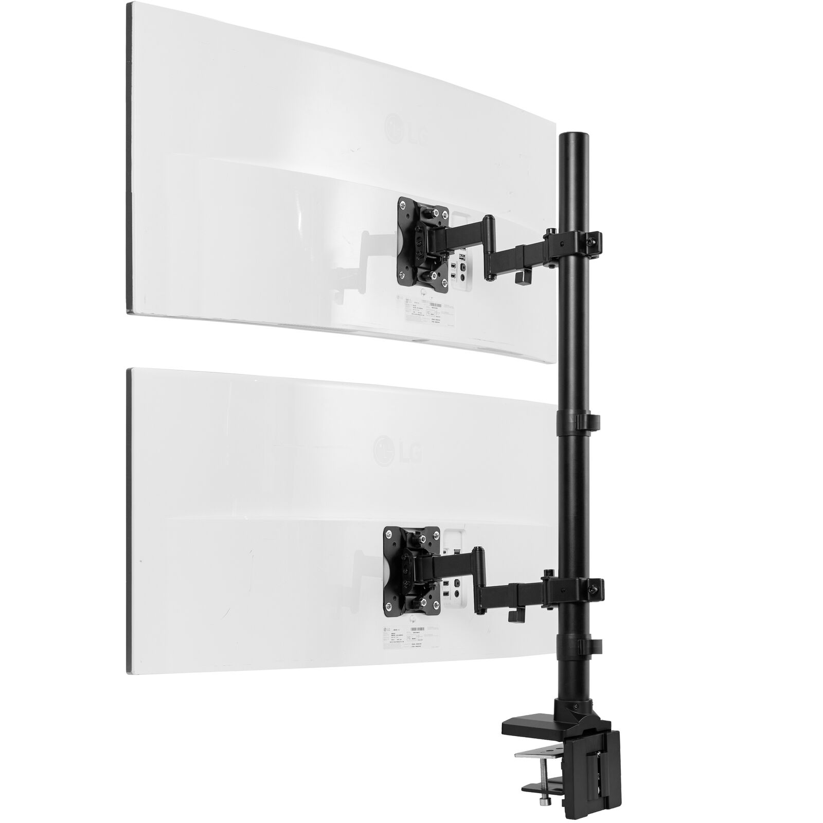 VIVO Ultra Wide Dual Monitor Mount, Extra Tall Stand, Fits up to 43