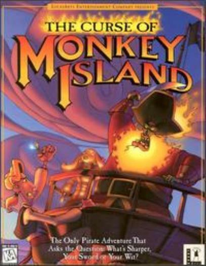 The Curse of Monkey Island PC CD pirate crew click adventure game LeChuck\'s
