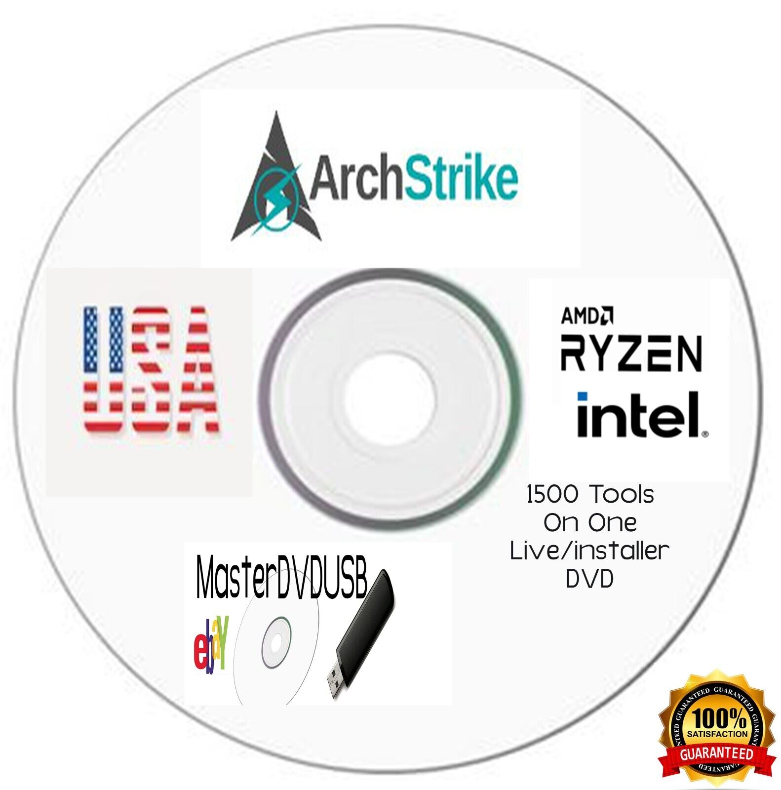 Arch STRIKE Linux  with over 1450+ tools for Hackers LIVE/INSTALL DVD 2023