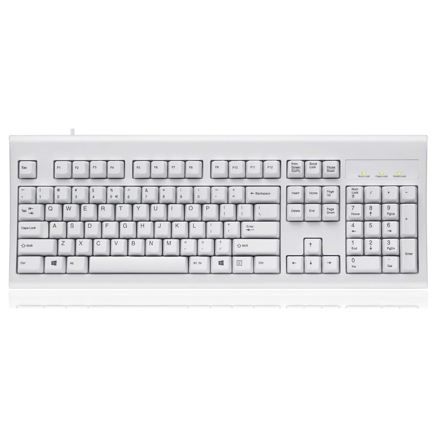 Perixx PERIBOARD-106 US W, Performance wired keyboard - 20 Million Key Press L