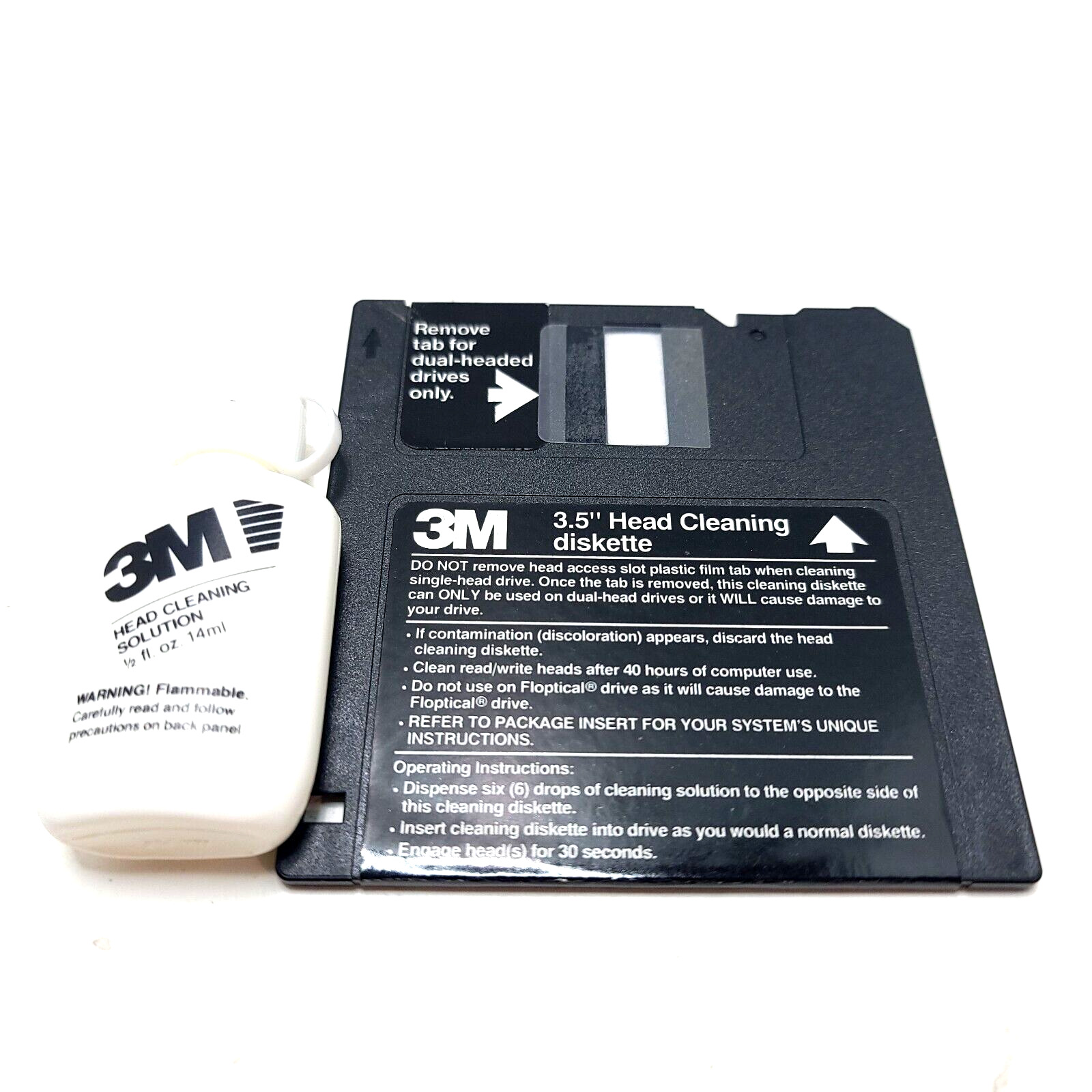 3M Head Cleaning Diskette Kit Pre-Owned Great Condition  *No Box*