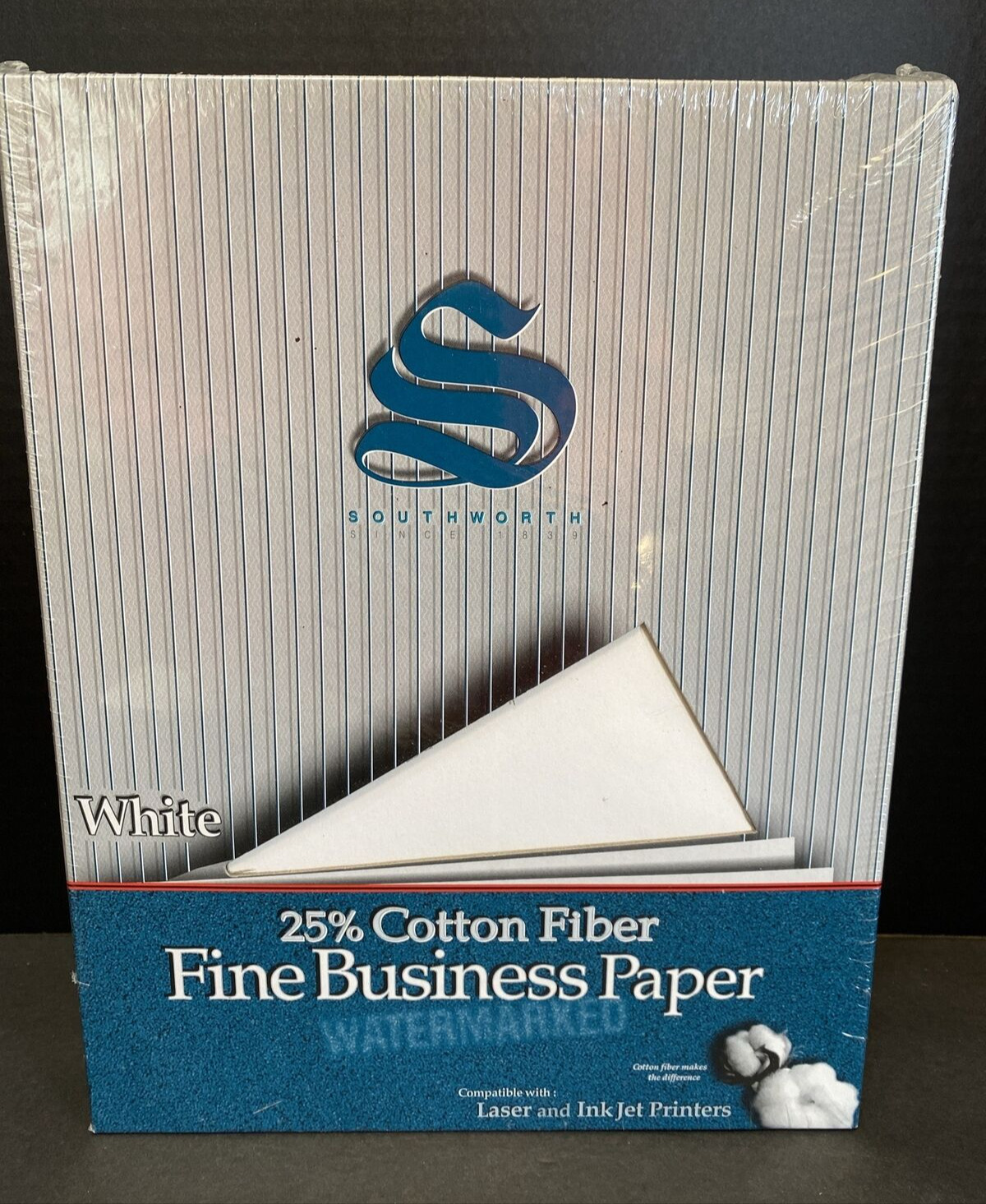 Southworth 25% Cotton Fine Business Paper WHITE 20 lb 8-1/2 x 11 Bond 500 Sheets