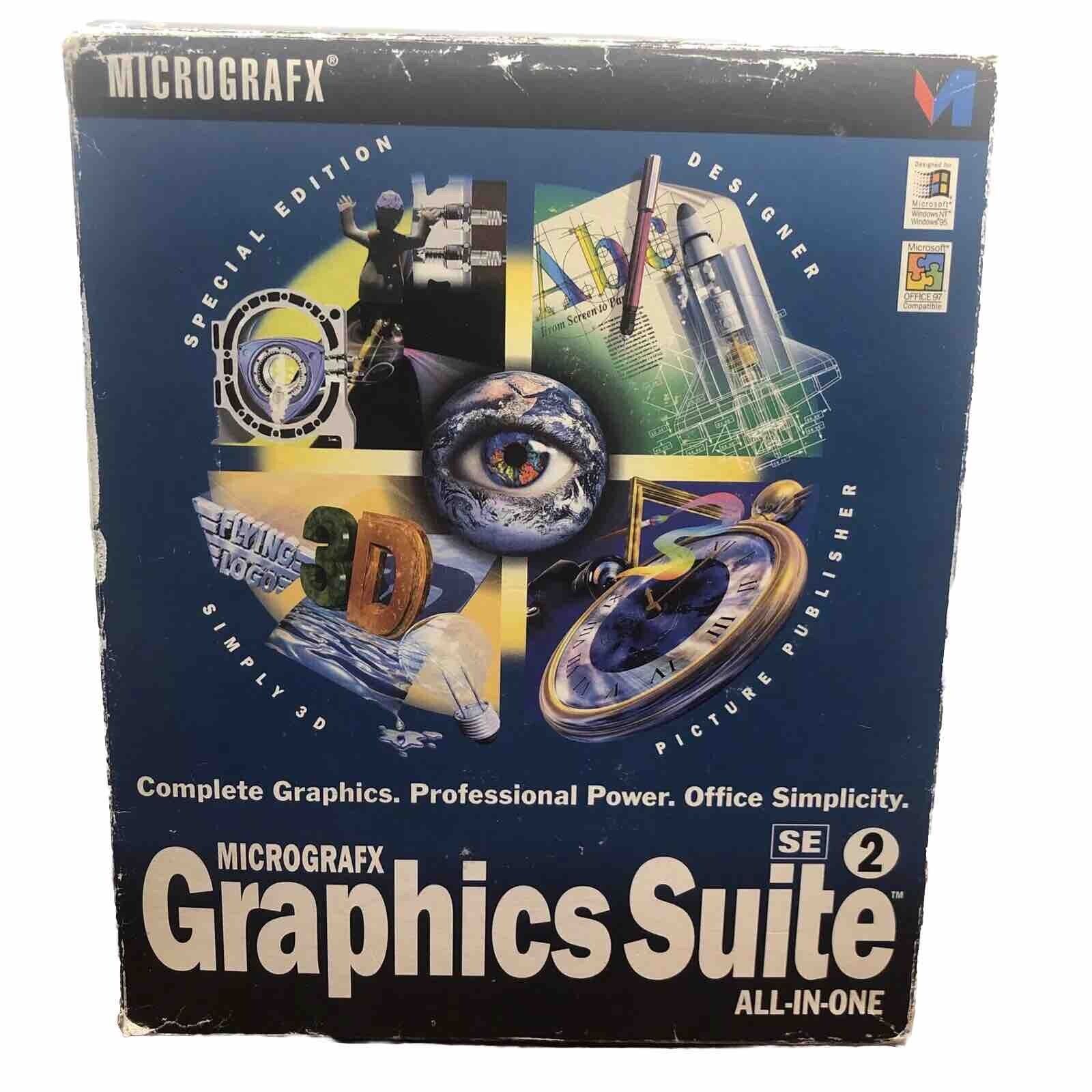 Micrografx Graphics Suite SE 2 All-In-One Vintage Windows 95 Software